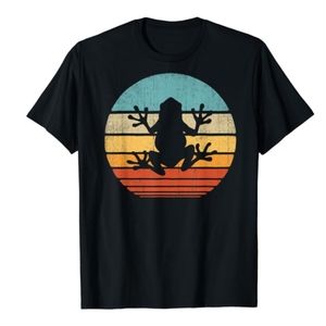 Frog retro sunset amphibian shirt